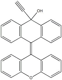 9,10-Dihydro-9-ethynyl-10-(9H-xanthen-9-ylidene)anthracen-9-ol Struktur