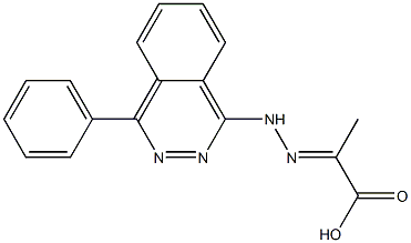 2-[2-(4-Phenylphthalazine-1-yl)hydrazono]propanoic acid Struktur