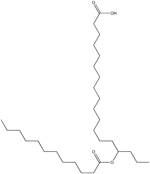 15-Dodecanoyloxystearic acid Struktur