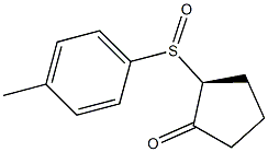 (2S)-2-[(4-Methylphenyl)sulfinyl]cyclopentan-1-one Struktur