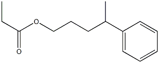 Propanoic acid 4-phenylpentyl ester Struktur