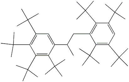 2-(2,3,4,5-Tetra-tert-butylphenyl)-1-(2,3,5,6-tetra-tert-butylphenyl)propane Struktur