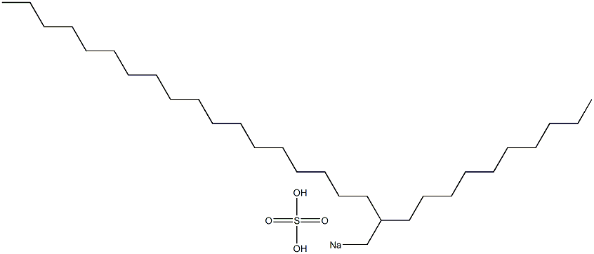 Sulfuric acid 2-decylicosyl=sodium salt Struktur