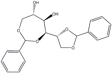 1-O,4-O:5-O,6-O-Dibenzylidene-D-glucitol Struktur