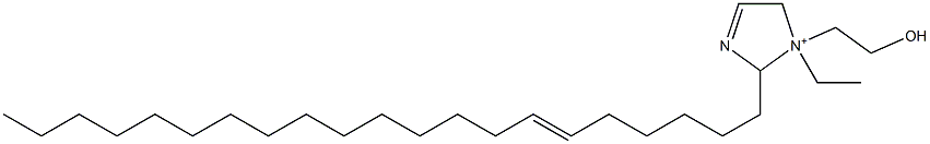 1-Ethyl-2-(6-henicosenyl)-1-(2-hydroxyethyl)-3-imidazoline-1-ium Struktur