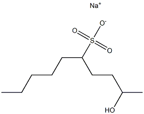 2-Hydroxydecane-5-sulfonic acid sodium salt Struktur