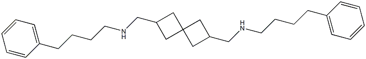 N,N'-Bis(4-phenylbutyl)-2,6-spiro[3.3]heptanebis(methanamine) Struktur