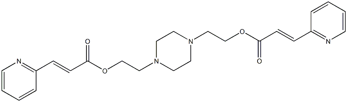 1,4-Piperazinediethanol bis(2-pyridineacrylate) Struktur