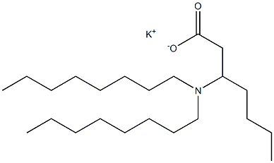 3-(Dioctylamino)heptanoic acid potassium salt Struktur