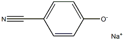 Sodium 4-cyanophenolate Struktur