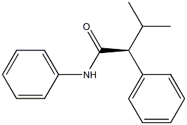 [S,(+)]-3-Methyl-N,2-diphenylbutyramide Struktur