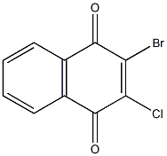 2-Bromo-3-chloro-1,4-naphthoquinone Struktur