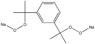 1,3-Bis(1-sodioperoxy-1-methylethyl)benzene Struktur