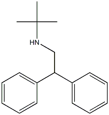 N-tert-Butyl-2,2-diphenylethan-1-amine Struktur