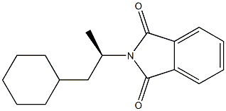 (-)-N-[(R)-2-Cyclohexyl-1-methylethyl]phthalimide Struktur