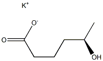 [R,(-)]-5-Hydroxyhexanoic acid potassium salt Struktur