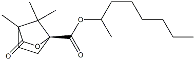 (1S)-4,7,7-Trimethyl-3-oxo-2-oxabicyclo[2.2.1]heptane-1-carboxylic acid octan-2-yl ester Struktur