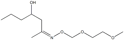 2-[(2-Methoxyethoxy)methoxyimino]heptan-4-ol Struktur