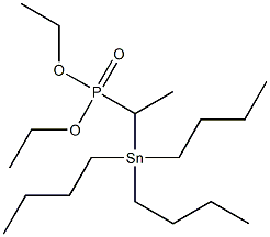 1-(Tributylstannyl)ethylphosphonic acid diethyl ester Struktur