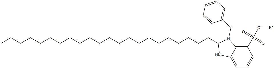 1-Benzyl-2,3-dihydro-2-docosyl-1H-benzimidazole-7-sulfonic acid potassium salt Struktur