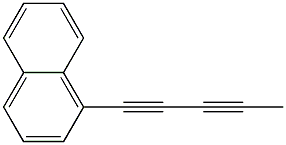 1-(1-Naphthalenyl)-1,3-pentadiyne Struktur