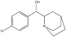 (Quinuclidin-2-yl)(p-chlorophenyl)methanol Struktur