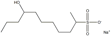 8-Hydroxyundecane-2-sulfonic acid sodium salt Struktur