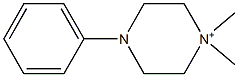 4-Phenyl-1,1-dimethylpiperazinium Struktur