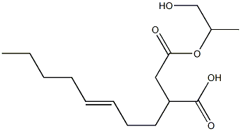 3-(3-Octenyl)succinic acid hydrogen 1-(2-hydroxy-1-methylethyl) ester Struktur