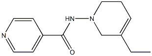 1-(4-Pyridylcarbonylamino)-5-ethyl-1,2,3,6-tetrahydropyridine Struktur