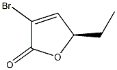 (R)-3-Bromo-5-ethyl-2(5H)-furanone Struktur