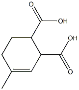 4-Methyl-3-cyclohexene-1,2-dicarboxylic acid Struktur