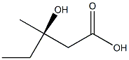 (R)-3-Hydroxy-3-methylpentanoic acid Struktur