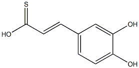 (E)-3-(3,4-Dihydroxyphenyl)propenethioic acid Struktur