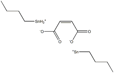 Maleic acid bis[butyltin(II)] salt Struktur