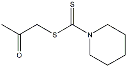 1-Piperidinecarbodithioic acid acetonyl ester Struktur