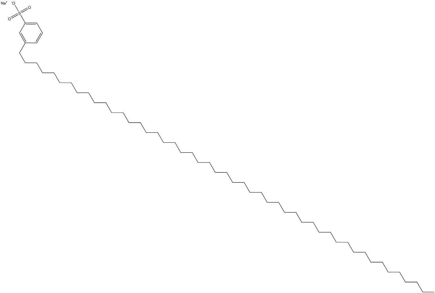 3-(Nonatetracontan-1-yl)benzenesulfonic acid sodium salt Struktur