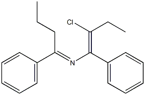 7-Chloro-4,6-diphenyl-5-aza-4,6-nonadiene Struktur