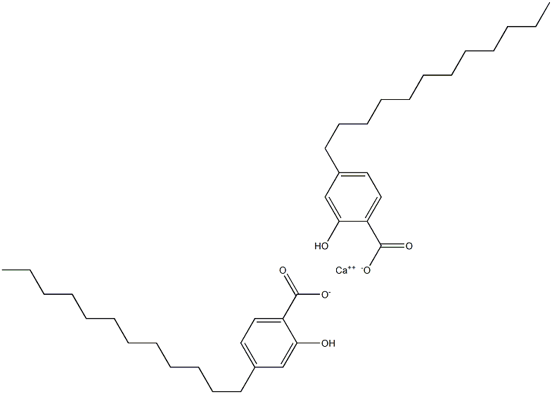 Bis(4-dodecyl-2-hydroxybenzoic acid)calcium salt Struktur