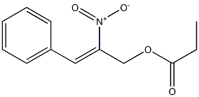 Propanoic acid 2-nitro-3-phenyl-2-propenyl ester Struktur