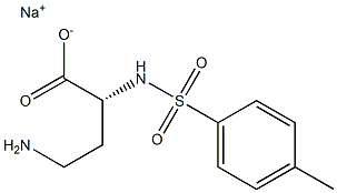 [R,(+)]-4-Amino-2-[(p-tolylsulfonyl)amino]butyric acid sodium salt Struktur