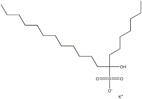 8-Hydroxyicosane-8-sulfonic acid potassium salt Struktur