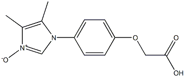 2-[4-[(4,5-Dimethyl-1H-imidazole 3-oxide)-1-yl]phenoxy]acetic acid Struktur