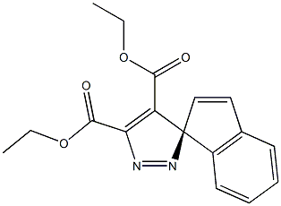 (1S)-Spiro[1H-indene-1,3'-[3H]pyrazole]-4',5'-dicarboxylic acid diethyl ester Struktur