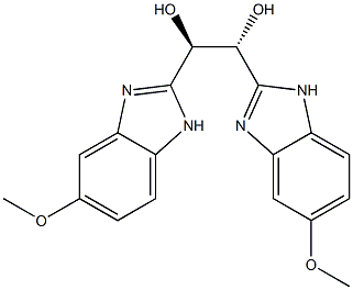 (1R,2R)-1,2-Bis(5-methoxy-1H-benzimidazol-2-yl)-1,2-ethanediol Struktur