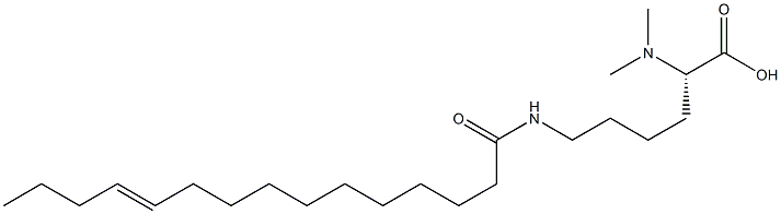 N6-(11-Pentadecenoyl)-N2,N2-dimethyllysine Struktur