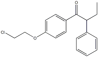 1-[4-(2-Chloroethoxy)phenyl]-2-phenyl-1-butanone Struktur