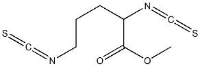 2,5-Bis(isothiocyanato)valeric acid methyl ester Struktur