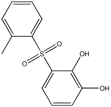 2,3-Dihydroxy-2'-methyl[sulfonylbisbenzene] Struktur