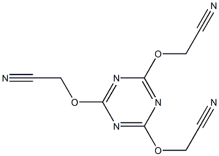 2,4,6-Tris(cyanomethoxy)-1,3,5-triazine Struktur